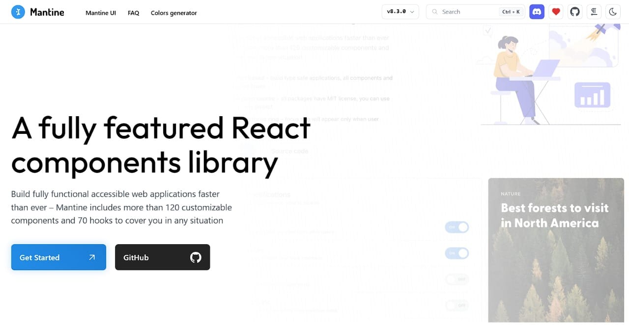 Mantine - React component Library